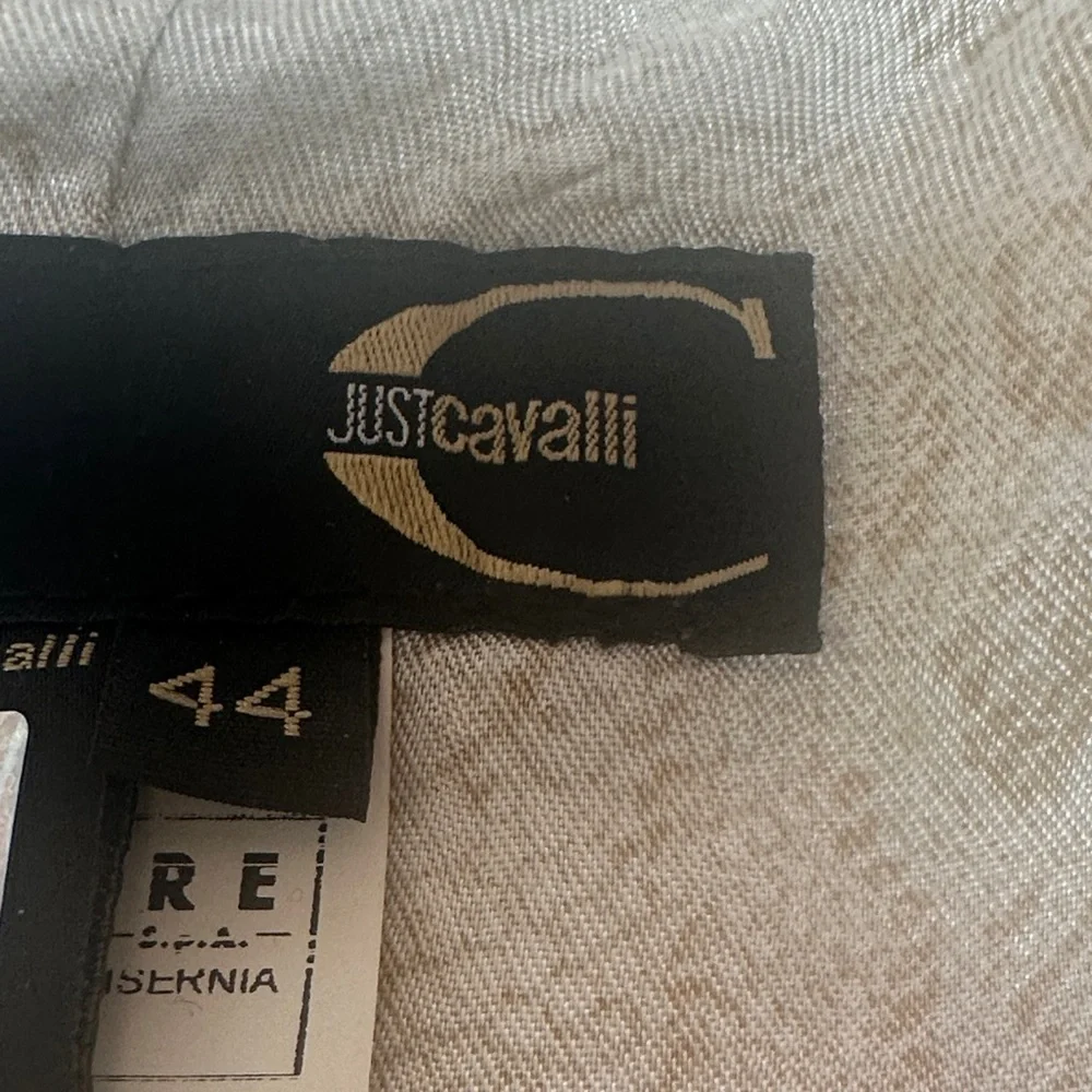 Just Cavalli Genuine Leather Quilted Jacket with Braided Trim – Luxury Designer - Picture 7 of 16